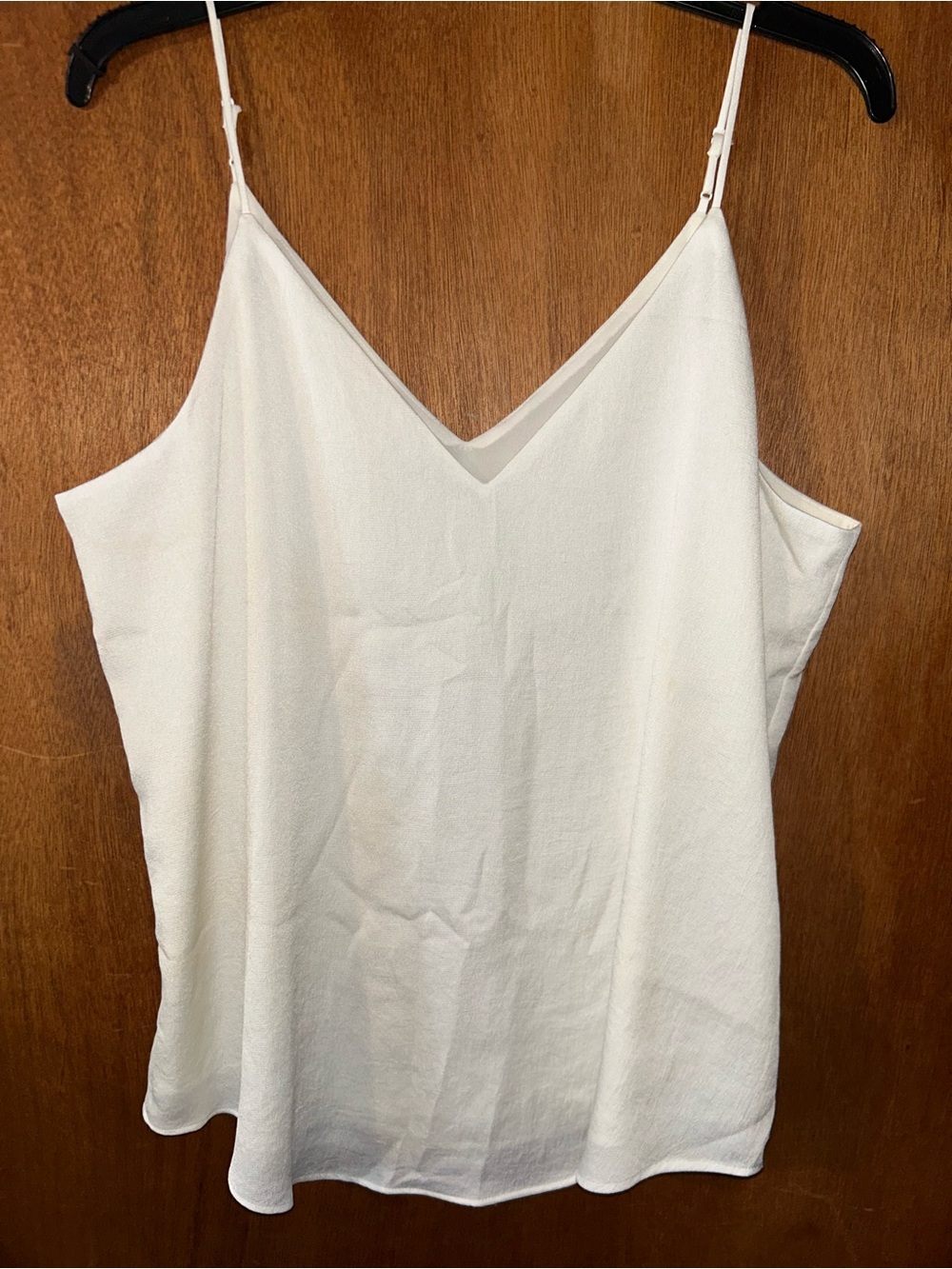 Express White V-Neck Adjustable Strap Cami